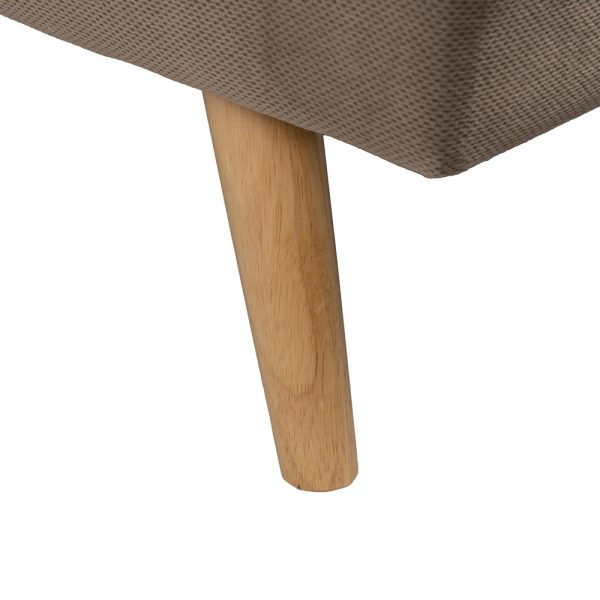 SOFÁ-CAMA BEIGE MADERA DECORACIÓN 175 X 84 X 73 CM
