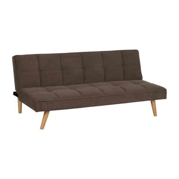 613744-01 SOFÁ-CAMA TAUPE MADERA DECORACIÓN 175 X 84 X 73 CM