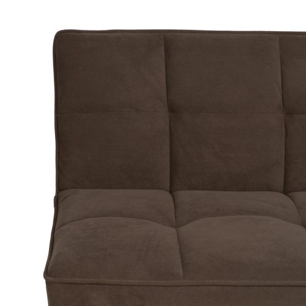 613744-06 SOFÁ-CAMA TAUPE MADERA DECORACIÓN 175 X 84 X 73 CM