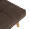 613744-09 SOFÁ-CAMA TAUPE MADERA DECORACIÓN 175 X 84 X 73 CM