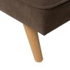 613744-13 SOFÁ-CAMA TAUPE MADERA DECORACIÓN 175 X 84 X 73 CM