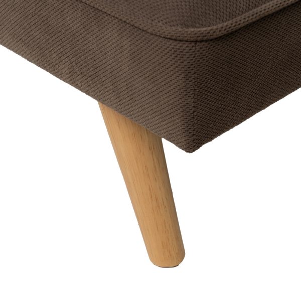 613744-13 SOFÁ-CAMA TAUPE MADERA DECORACIÓN 175 X 84 X 73 CM
