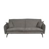 SOFÁ-CAMA GRIS TEJIDO-METAL SALÓN 214 X 106 X 84 CM