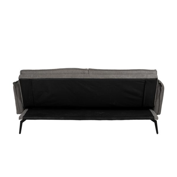 SOFÁ-CAMA GRIS TEJIDO-METAL SALÓN 214 X 106 X 84 CM