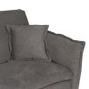 SOFÁ-CAMA GRIS TEJIDO-METAL SALÓN 214 X 106 X 84 CM