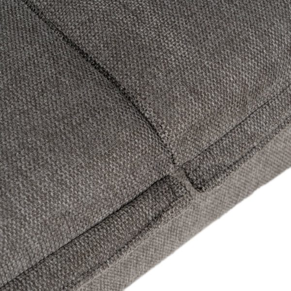 SOFÁ-CAMA GRIS TEJIDO-METAL SALÓN 214 X 106 X 84 CM