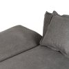 SOFÁ-CAMA GRIS TEJIDO-METAL SALÓN 214 X 106 X 84 CM