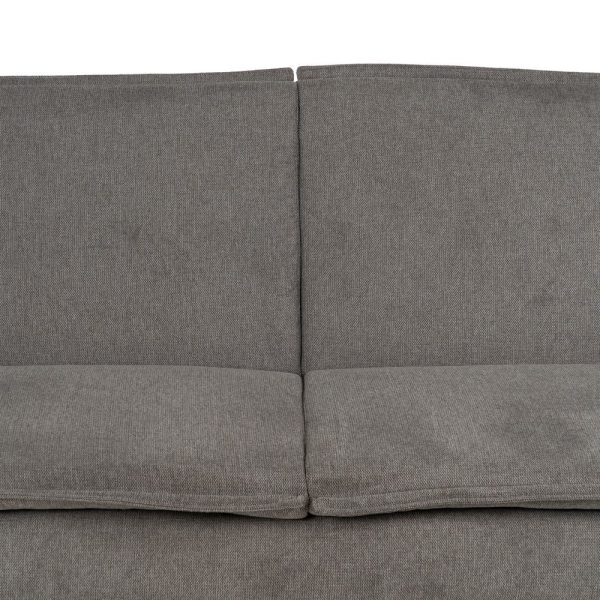 SOFÁ-CAMA GRIS TEJIDO-METAL SALÓN 214 X 106 X 84 CM