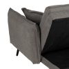 SOFÁ-CAMA GRIS TEJIDO-METAL SALÓN 214 X 106 X 84 CM