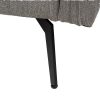 SOFÁ-CAMA GRIS TEJIDO-METAL SALÓN 214 X 106 X 84 CM