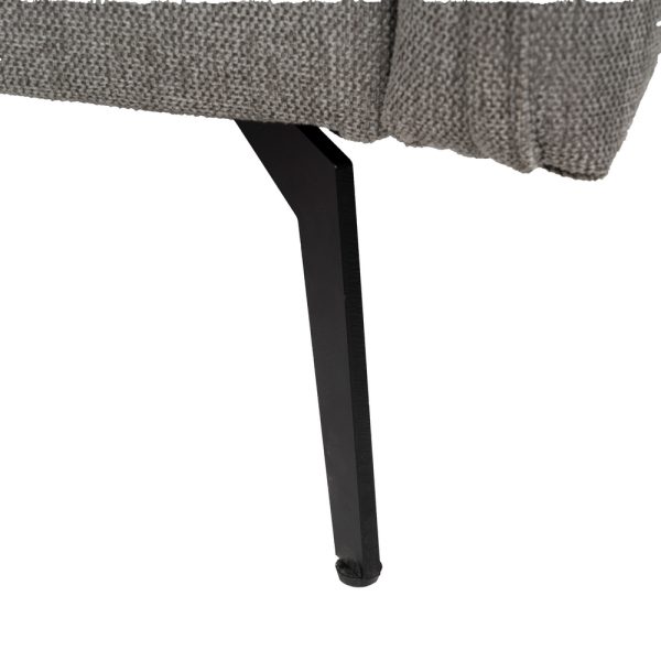 SOFÁ-CAMA GRIS TEJIDO-METAL SALÓN 214 X 106 X 84 CM