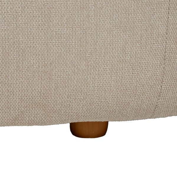 614160-12 SOFÁ 3 PLAZAS BEIGE TEJIDO-MADERA 229 X 100 X 76 CM