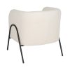 SILLÓN BLANCO TEJIDO-METAL SALÓN 68 X 66 X 74 CM