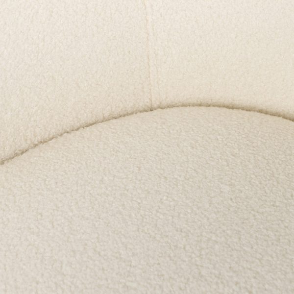 SILLÓN BLANCO TEJIDO-METAL SALÓN 68 X 66 X 74 CM