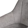 614610-05 SILLA BRAZOS GRIS CLARO TEJIDO-METAL 58 X 58 X 83 CM