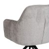 614610-07 SILLA BRAZOS GRIS CLARO TEJIDO-METAL 58 X 58 X 83 CM
