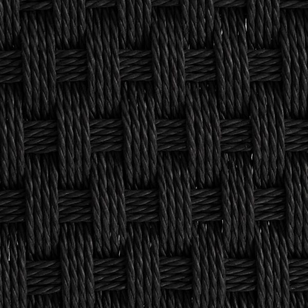 BANCO NEGRO CUERDA-METAL 100 X 35 X 46 CM