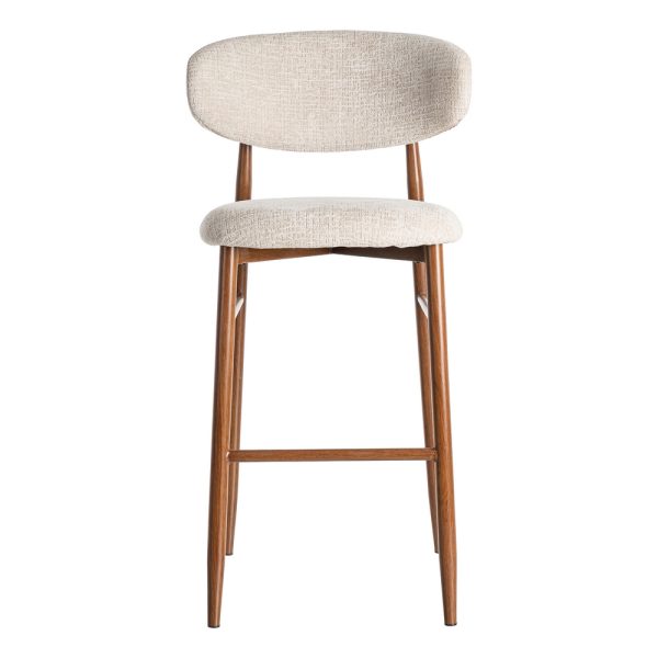 TABURETE 75CM BEIGE TEJIDO-METAL 54 X 52 X 105 CM