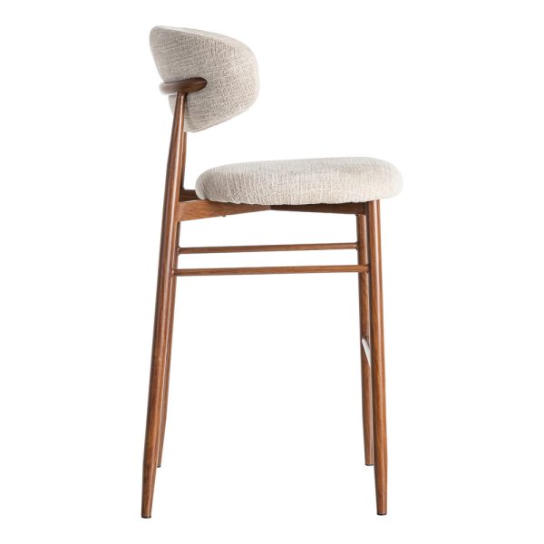 TABURETE 75CM BEIGE TEJIDO-METAL 54 X 52 X 105 CM