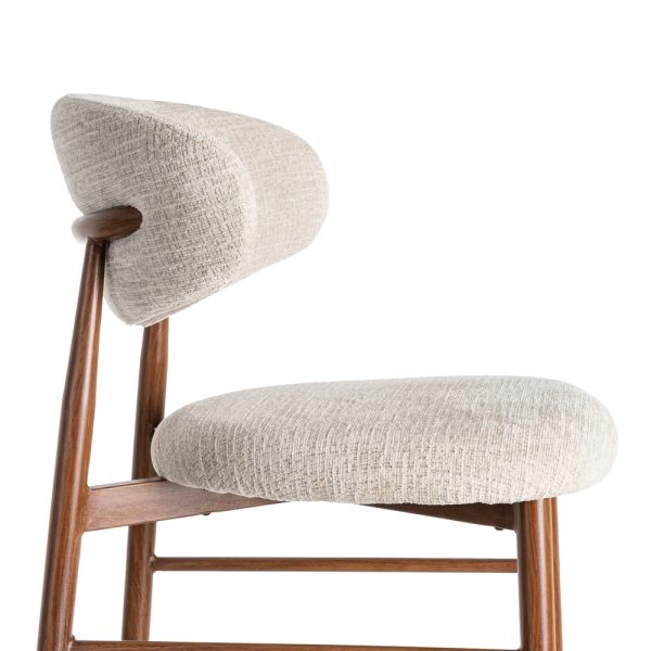 TABURETE 75CM BEIGE TEJIDO-METAL 54 X 52 X 105 CM