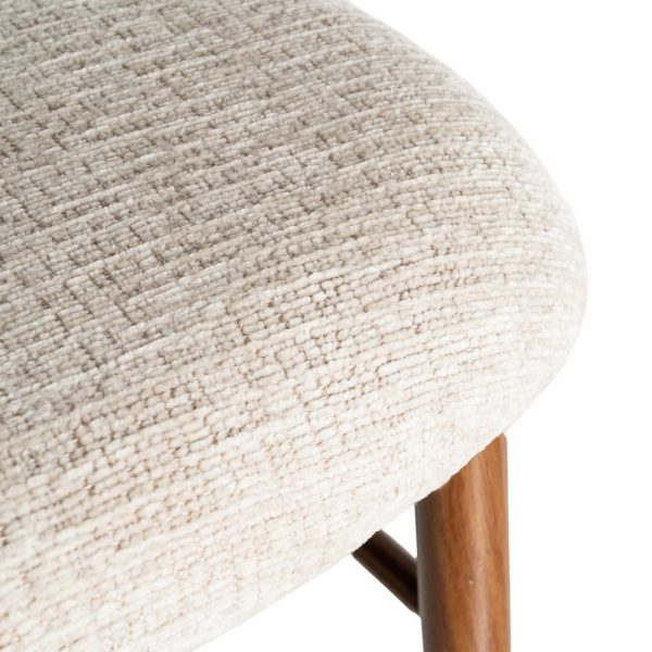 TABURETE 75CM BEIGE TEJIDO-METAL 54 X 52 X 105 CM