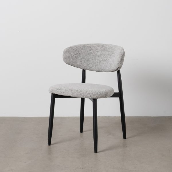 SILLA GRIS TEJIDO-METAL 53 X 51 X 76,50 CM