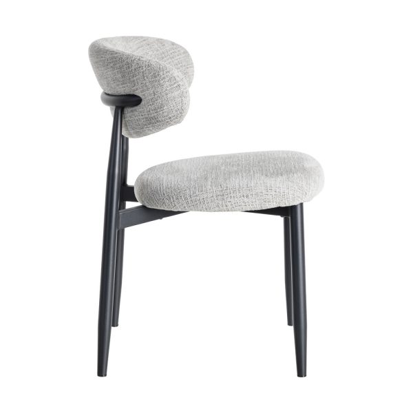 SILLA GRIS TEJIDO-METAL 53 X 51 X 76,50 CM