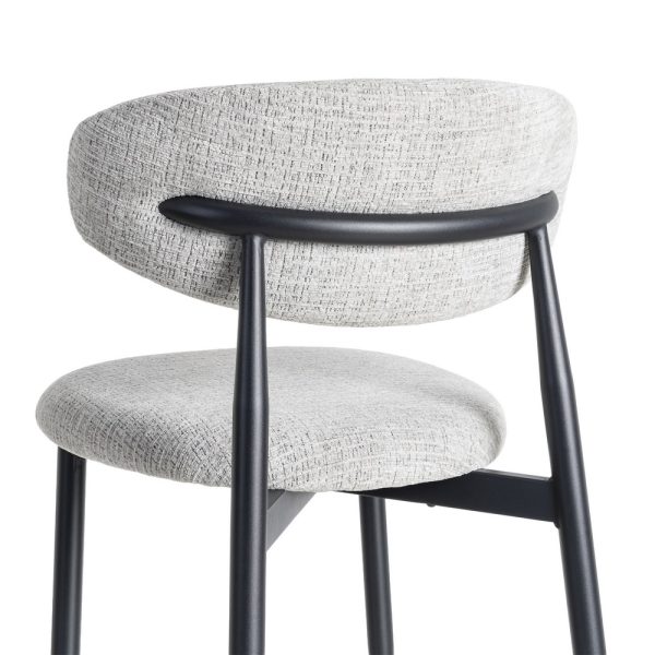SILLA GRIS TEJIDO-METAL 53 X 51 X 76,50 CM