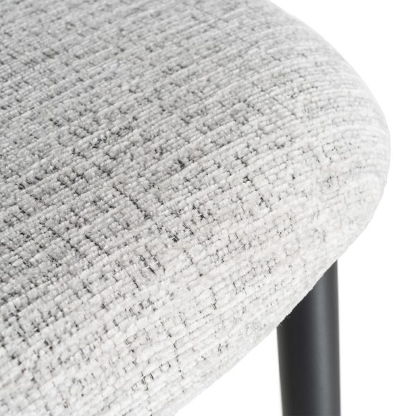 SILLA GRIS TEJIDO-METAL 53 X 51 X 76,50 CM