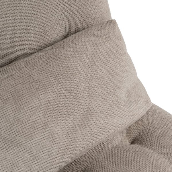 CHAISE-LOUNGER TAUPE TEJIDO-METAL 168 X 90 X 82 CM