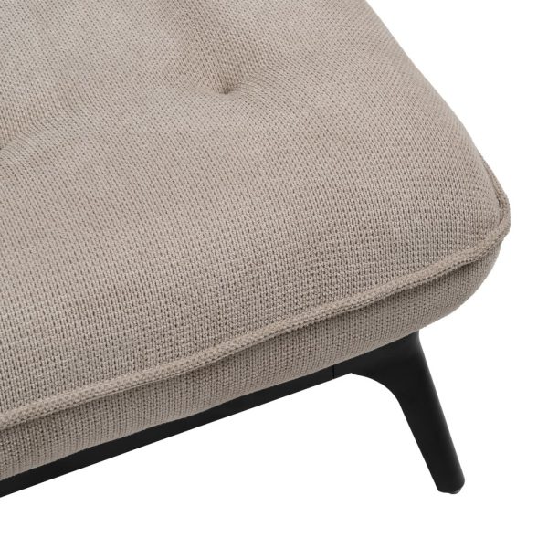 CHAISE-LOUNGER TAUPE TEJIDO-METAL 168 X 90 X 82 CM