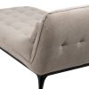 CHAISE-LOUNGER TAUPE TEJIDO-METAL 168 X 90 X 82 CM