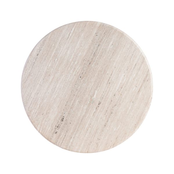 MESA CENTRO MÁRMOL/MADERA SALÓN 90 X 90 X 43 CM