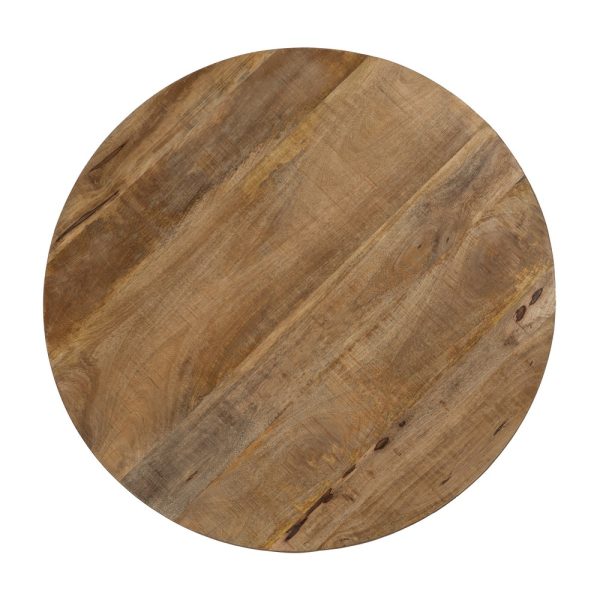 S/2 MESA CENTRO MARRÓN-NEGRO 90 X 90 X 40 CM