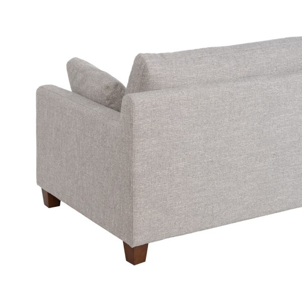 SOFÁ 3 PLAZAS GRIS TEJIDO-MADERA 221 X 90 X 87 CM