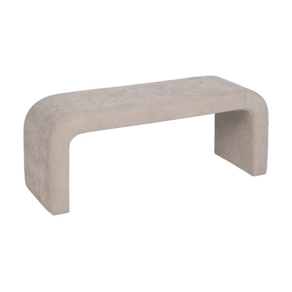 S/3 BANCO BEIGE DM-TEJIDO 126 X 43 X 50 CM