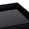 CONSOLA NEGRO METAL-CRISTAL 90 X 32 X 80 CM