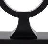 CONSOLA NEGRO METAL-CRISTAL 90 X 32 X 80 CM