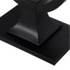 CONSOLA NEGRO METAL-CRISTAL 90 X 32 X 80 CM