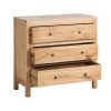 CÓMODA NATURAL MADERA MINDI DORMITORIO 90 X 40 X 85 CM