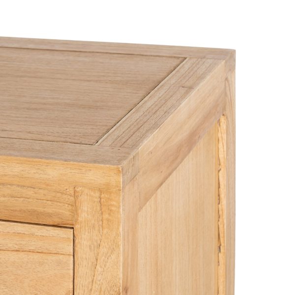CÓMODA NATURAL MADERA MINDI DORMITORIO 100 X 40 X 90 CM