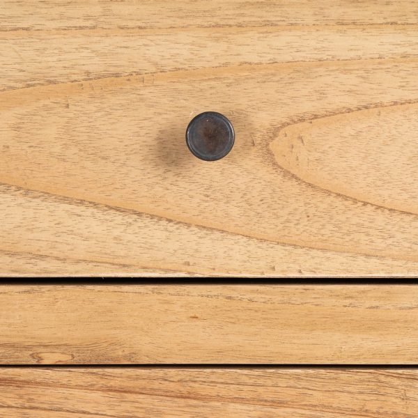CÓMODA NATURAL MADERA MINDI DORMITORIO 100 X 40 X 90 CM