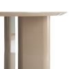 MESA COMEDOR ALTO BRILLO TAUPE DM 120 X 120 X 75 CM