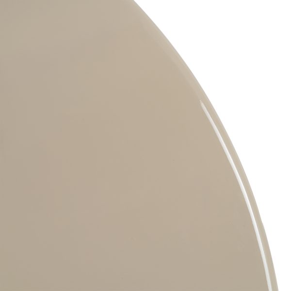 MESA COMEDOR ALTO BRILLO TAUPE DM 120 X 120 X 75 CM