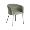 SILLA VERDE TEJIDO-METAL SALÓN 60,50 X 55 X 78,50 CM