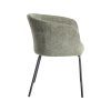 SILLA VERDE TEJIDO-METAL SALÓN 60,50 X 55 X 78,50 CM