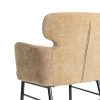 SILLA BEIGE TEJIDO-METAL SALÓN 59,50 X 62,50 X 86 CM