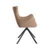 SILLA BEIGE TEJIDO-METAL SALÓN 58,50 X 60 X 86,50 CM