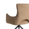 SILLA BEIGE TEJIDO-METAL SALÓN 58,50 X 60 X 86,50 CM