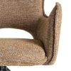 SILLA BEIGE TEJIDO-METAL SALÓN 58,50 X 60 X 86,50 CM